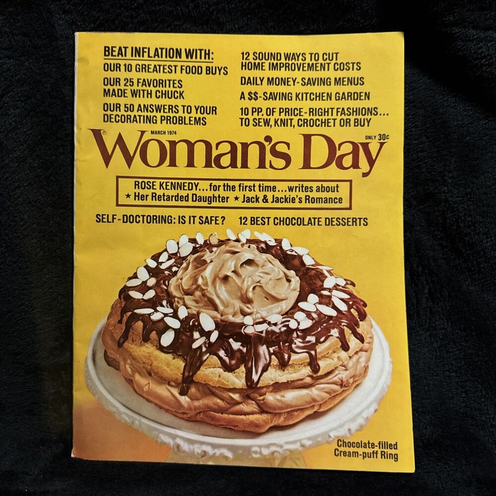 Vintage Woman's Day Magazine March 1974 Nostalgia Peter Paul's Mounds Almond Joy